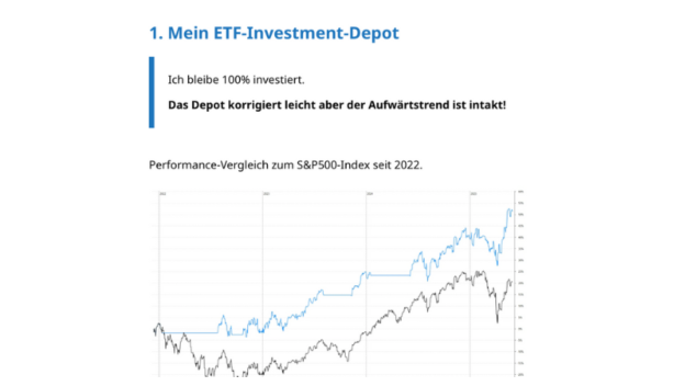 einsicht in investment depot